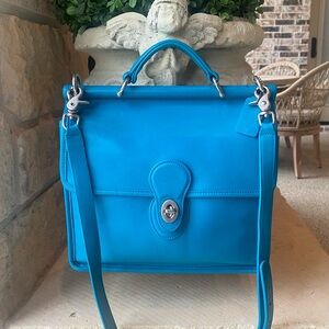 Vintage Coach Willis 9927 UPCRAFTED in Turquoise Blue 💙EXCELLENT💙 Like New